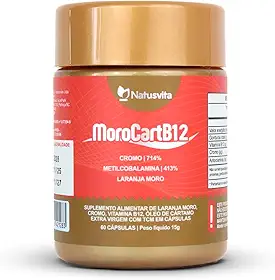 MoroCart (Laranja Moro + Óleo de Cártamo + Picolinato de Cromo + TCM + B12) cápsulas
