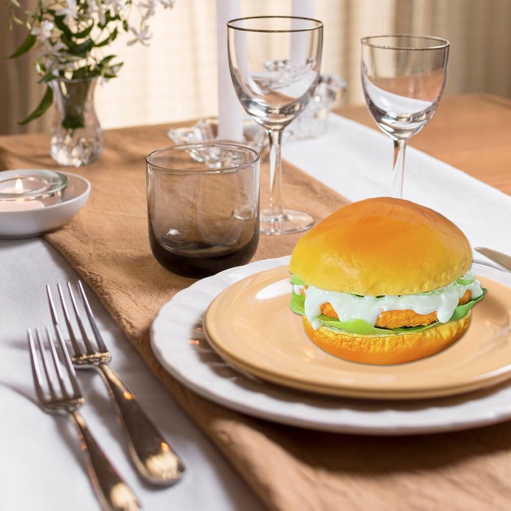 Dianzan Realistyczny Fałszywy Model Hamburgera do Prezentacji Restauracji. Rekwizyty do Fotografii.