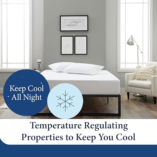 Miniatura 2 de Cosy House Collection Luxury Mattress Protector - Blend of Rayon Derived from Bamboo - Baby Crib Essentials - Ultra Soft Comfort, Stays Cool & Quiet