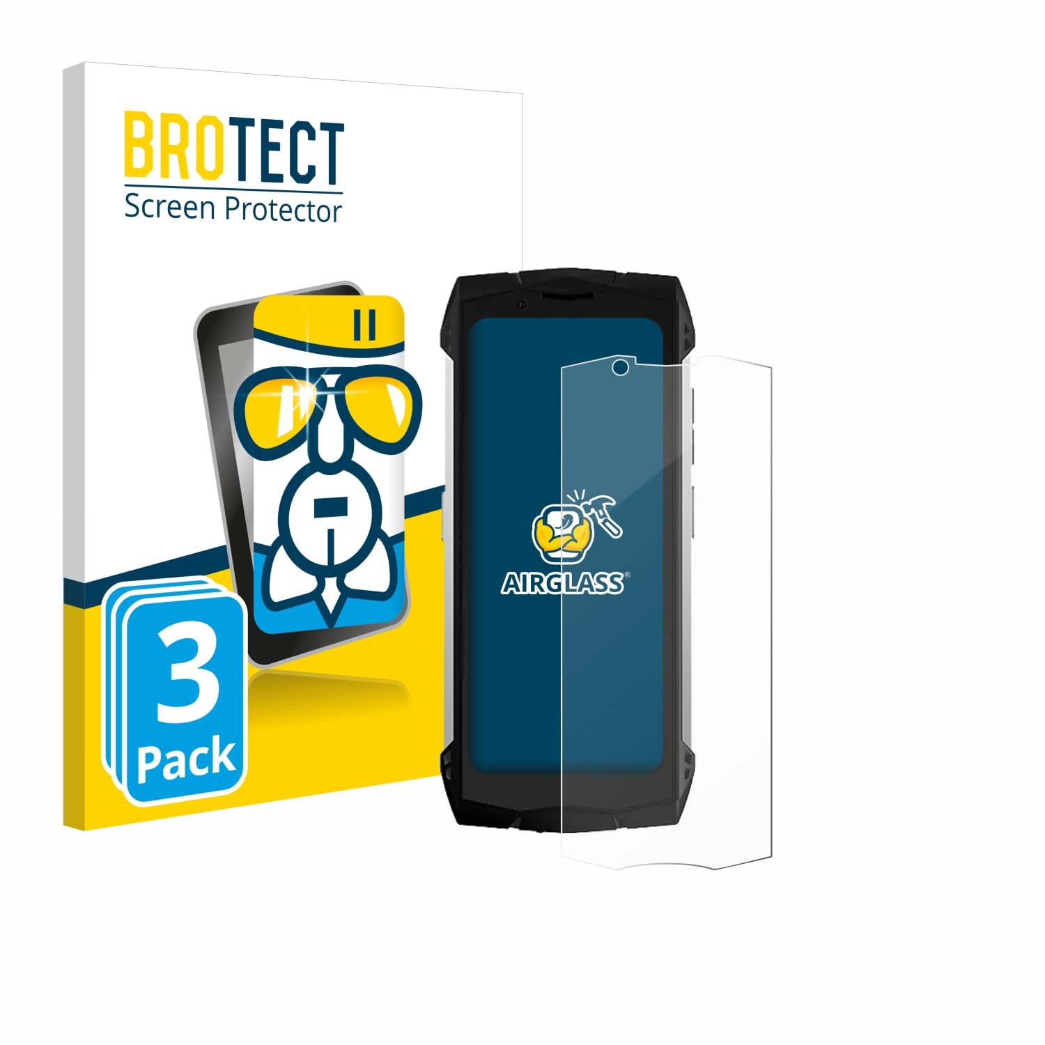 Cristal Híbrido Flexible BROTECT AirGlass Para Blackview Active 10 Pro - 9H, Antiarañazos Protector De Pantalla