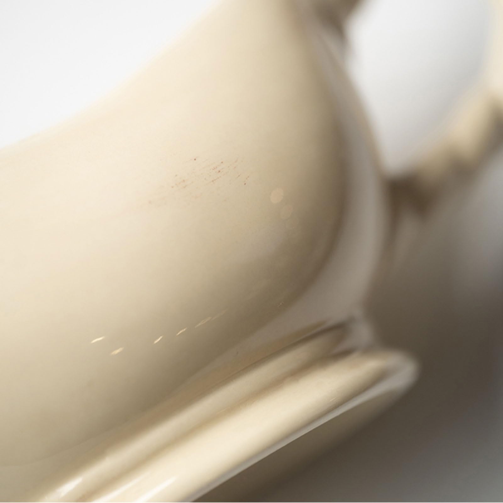 MRKU Pot à Lait, saucière, Verre à Eau, pichet, crémier, Distributeur de café, Sucre, Sauce, Seau en céramique rétro Peint à la Main – 420 ML, Steak Style Western