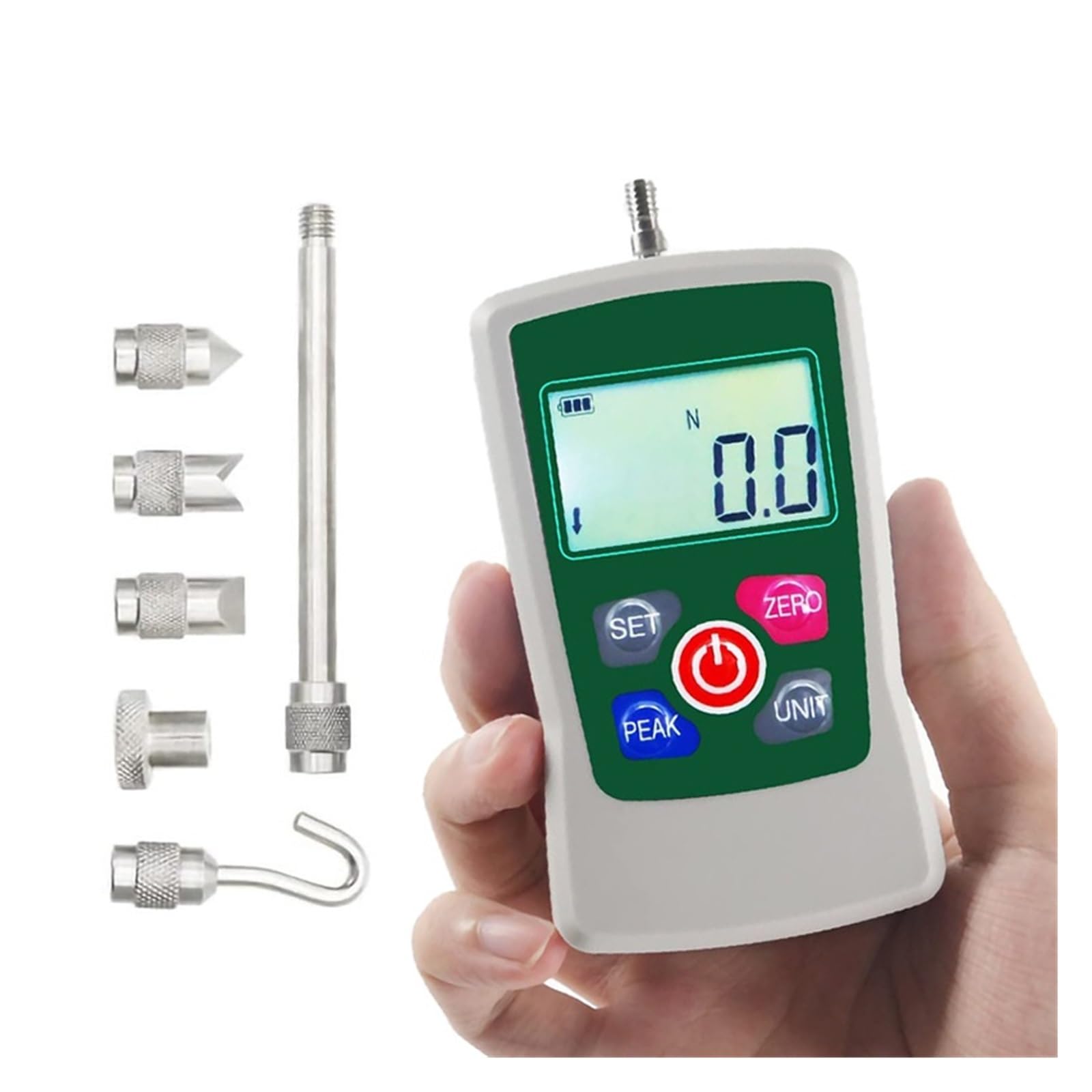 5N/300N/500N Digitales Kraftmessgerät, hochpräzises Push-Pull-Messgerät for Zug- und Druckprüfungen (N, kg, lb, oz) mit Hintergrundbeleuchtung(20N)