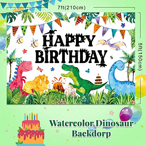 Fondo Decorativo Dinosaurios para Fiesta 7x5ft miniatura 2