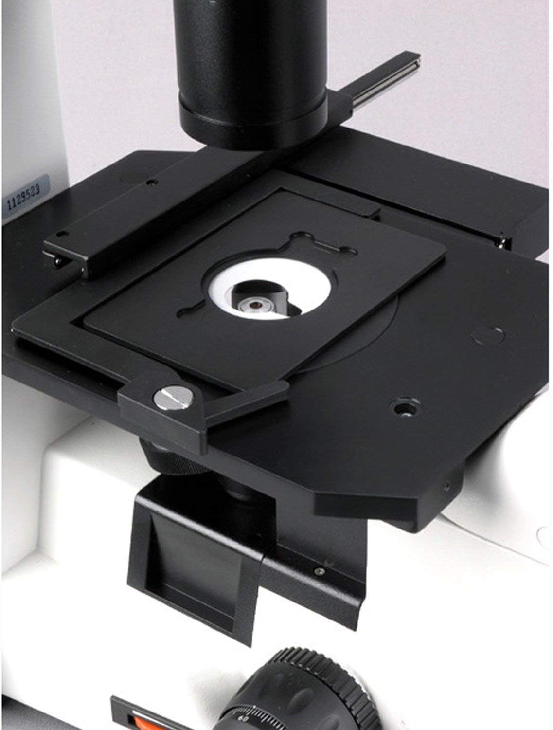 AmScope IN300T Long Working Distance Inverted Trinocular Microscope, 40x-400x, WH10x Super-Widefield Eyepieces, Phase-Contrast Objectives, 30W Halogen Illumination, 0.3 NA Abbe Condenser, Mechanical Stage, 110V