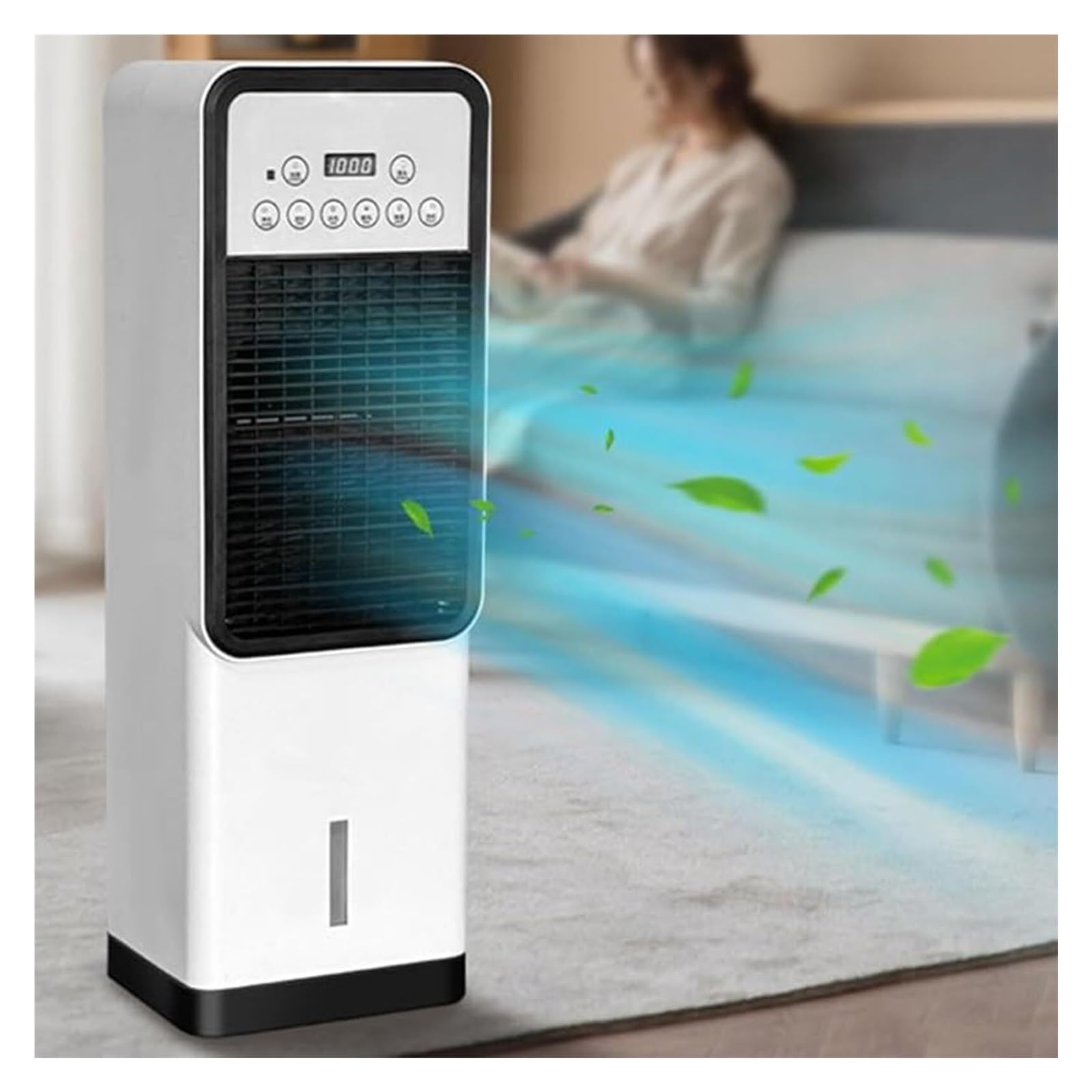 12000 BTU Tragbare Wechselstromheizung, Fernbedienung Verdunderungskühler mit Eco R290 Kältemittel, leise 58dB Dual-Mode-Klimaregelung für Raum Büro RV