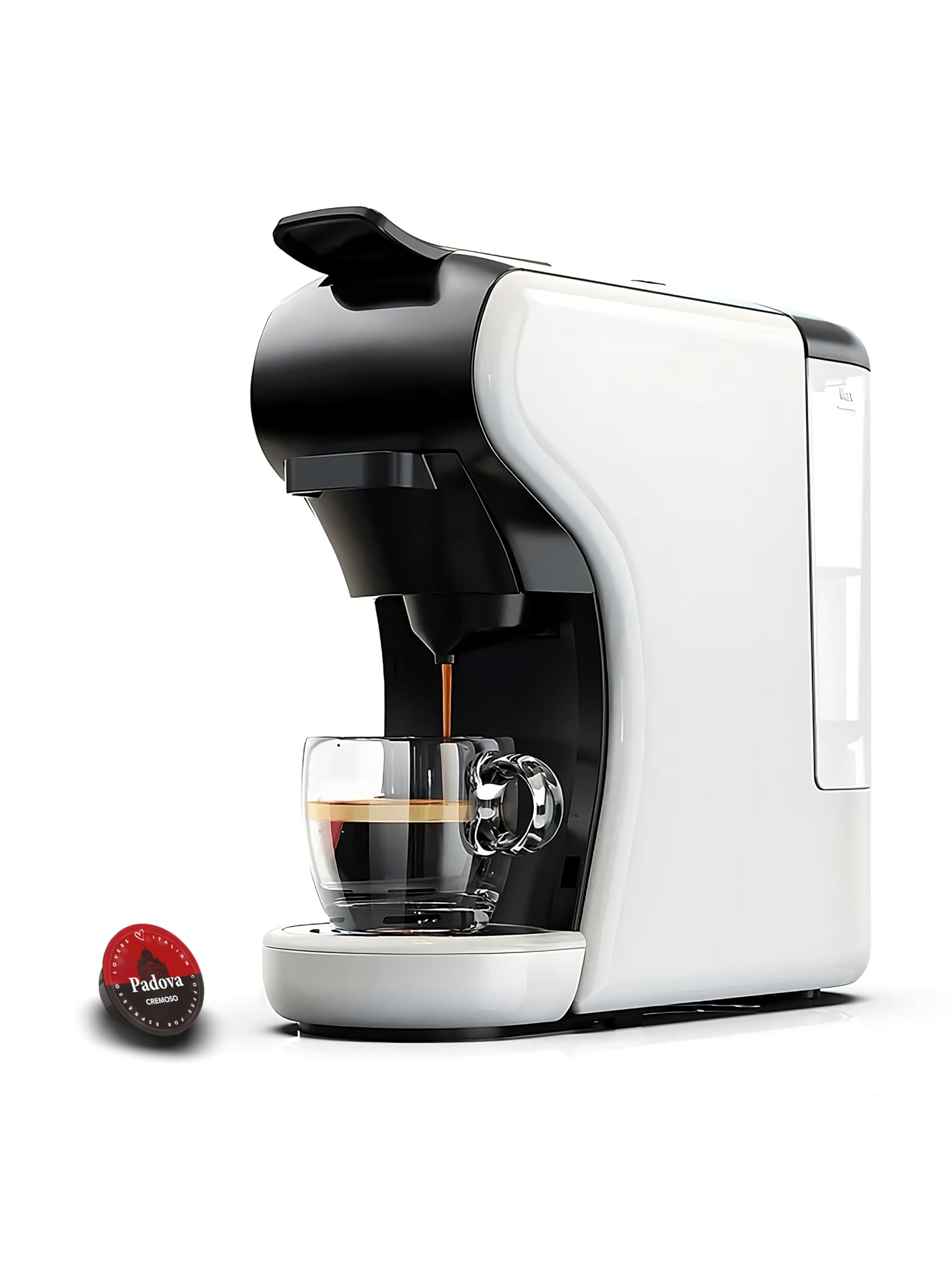 Macchina Caffè CIALDE e CAPSULE 7 in 1 Camry – Compatibile capsule Nespresso, Lavazza A Modo Mio, Dolce Gusto, Caffè Cialde ESE 44, Lavazza Blue, Caffitaly, Caffè Macinato – Kit con 10 Capsule Omaggio