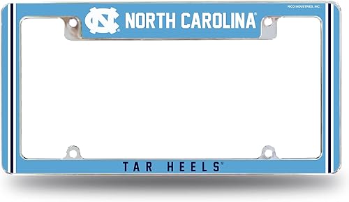 Miniatura 318 de Rico Industries NCAA Classic 12" x 6" Chrome All Over Automotive License Plate Frame for Car/Truck/SUV