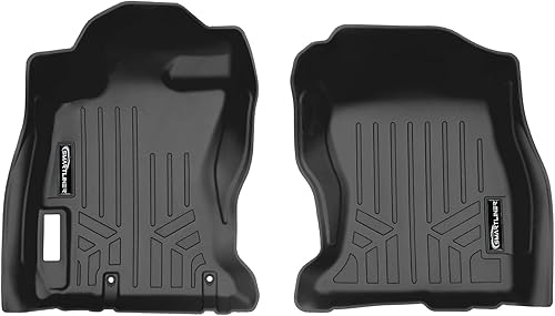 SMARTLINER Juego de alfombrillas de primera fila para todo tipo de clima, compatibles con Subaru Crosstrek 2018-2023