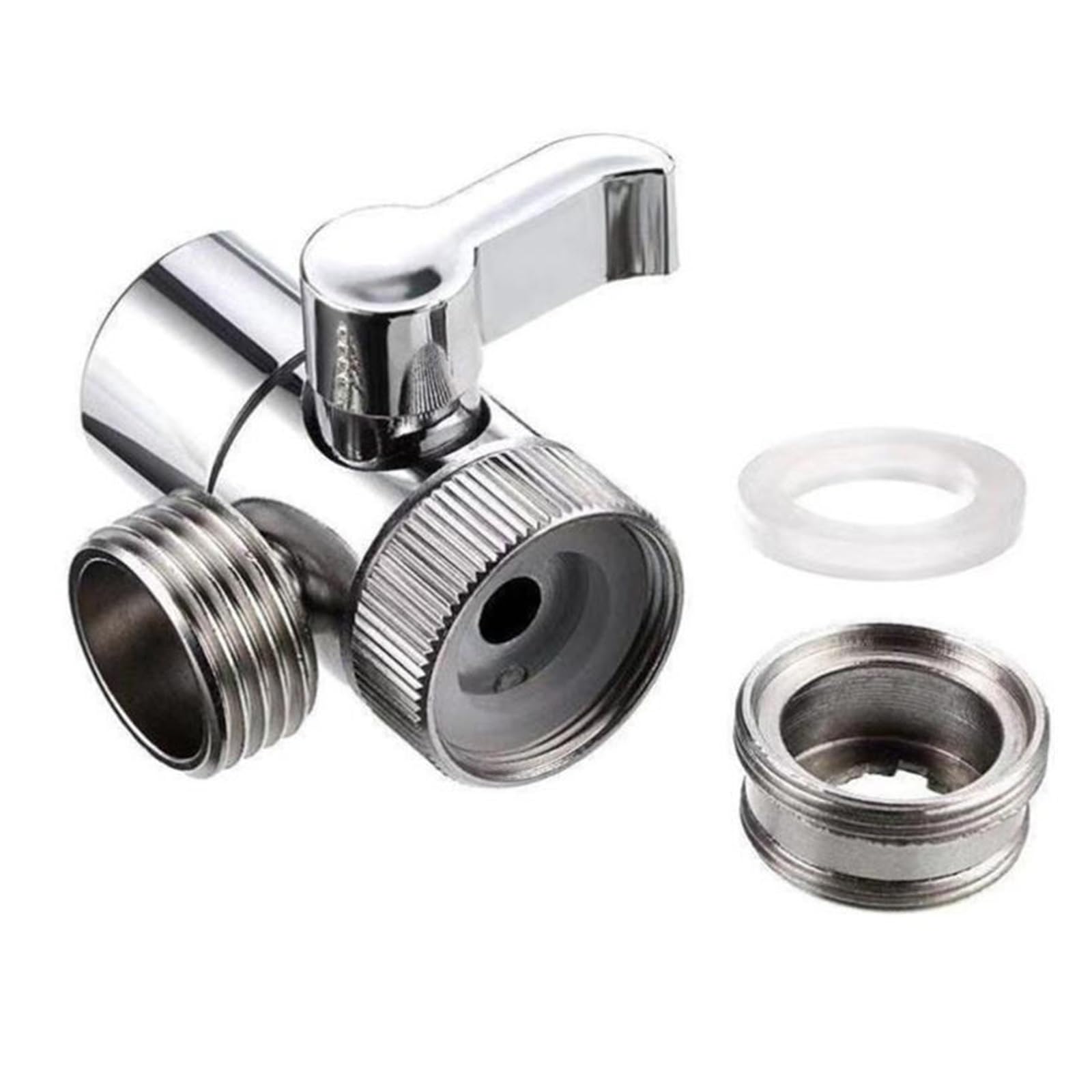 BNGDFDGH M22/M24 Switch Faucet Adapter Kitchen Sink Splitter Diverter Valve Water Tap Connector for Toilet Bidet Shower Bathroom(Zinc Alloy)