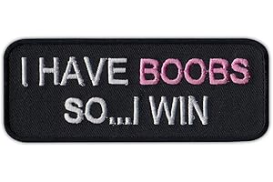 Embroidered Motorcycle Biker Jacket/Vest Boobs Wins Patch