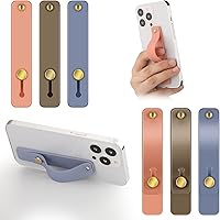 Vista 19 de Weewooday 6 piezas soporte de agarre para teléfono correa de agarre para teléfono celular correa telescópica para dedos soporte universal kickstand