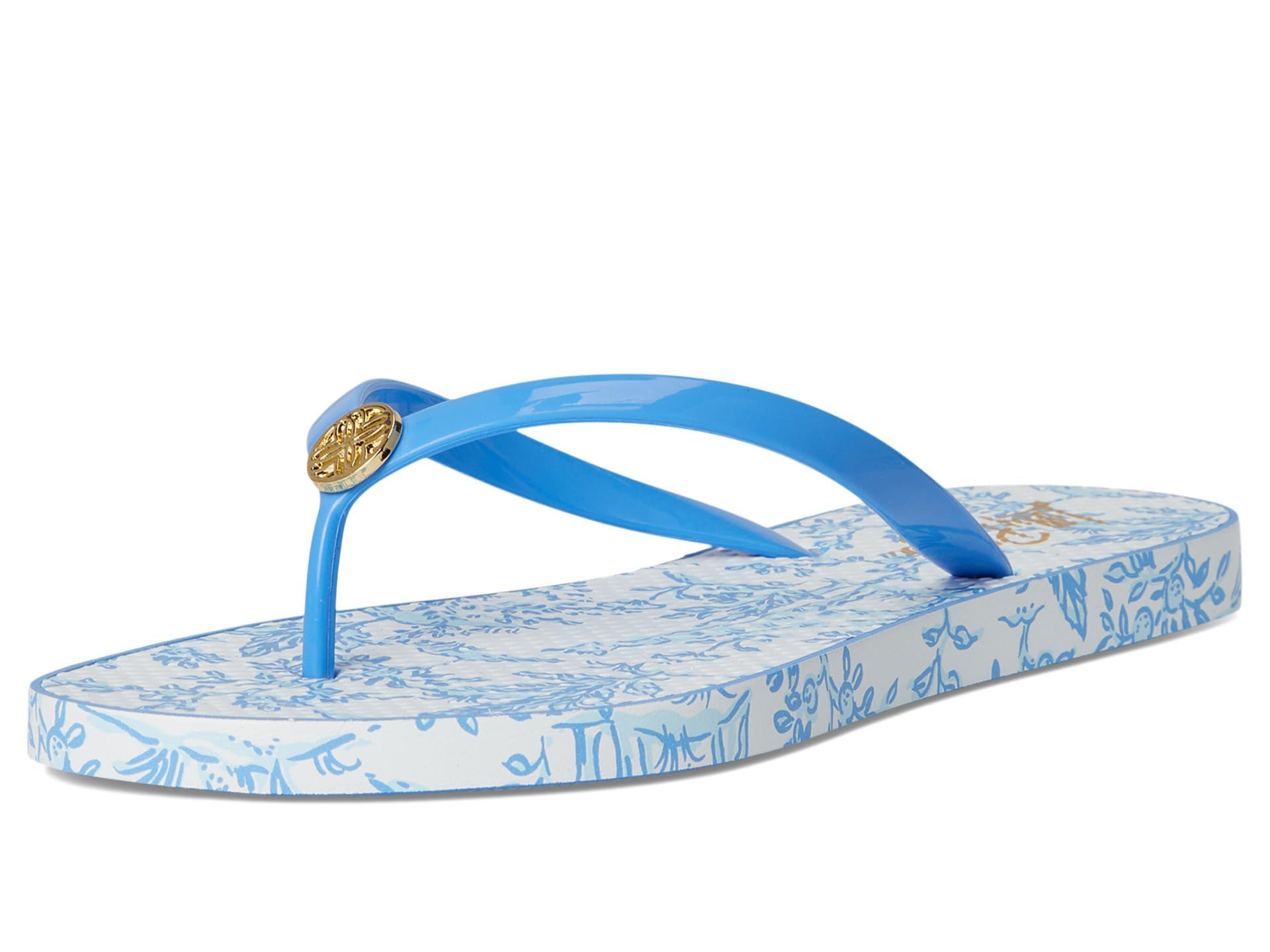Lilly Pulitzer Women's Pool Flip-Flop, Resort White Tal | B2B