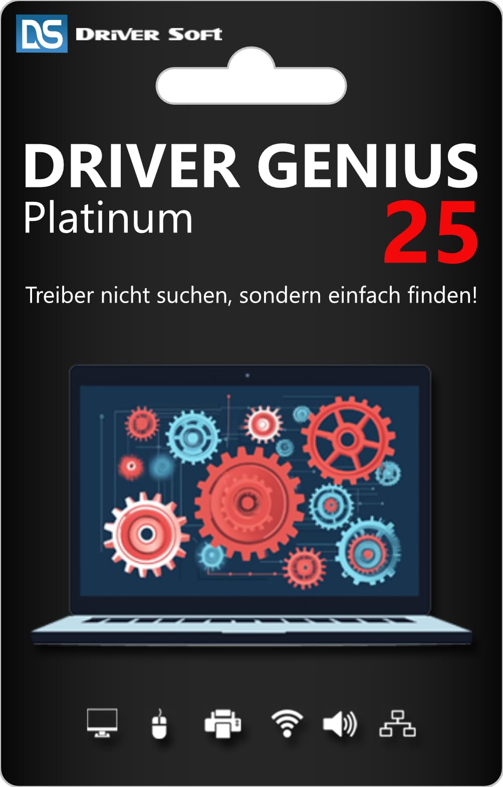 Driver Genius 25 Platinum (aktuelle Version) – Premium Treiber Updater Software - System-Optimierung & Hardware-Diagnose - Windows 11/10 - Vollversion - 3 PC / 1 Jahr - DEUTSCH (ProduktKeyCard) - PKC