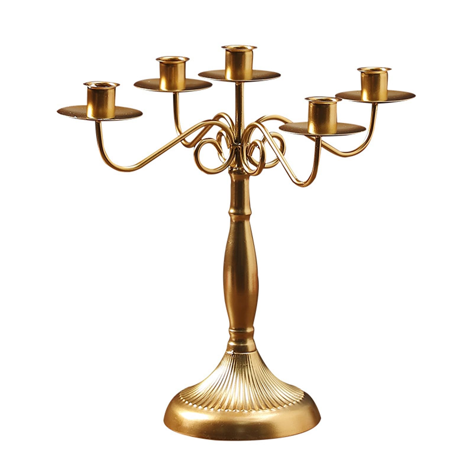 APGLSXY Candlestick Holders Cast Iron Taper Holders Tables Centerpieces for Christmas Wedding Fireplaces Mantle Decors Table Candelabra Centerpieces