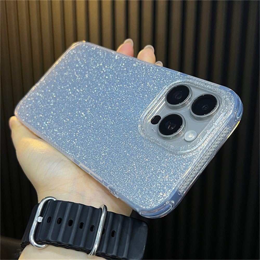 Coque paillettes iPhone 15 Pro Max ENILSA transparente dos rigide - 8