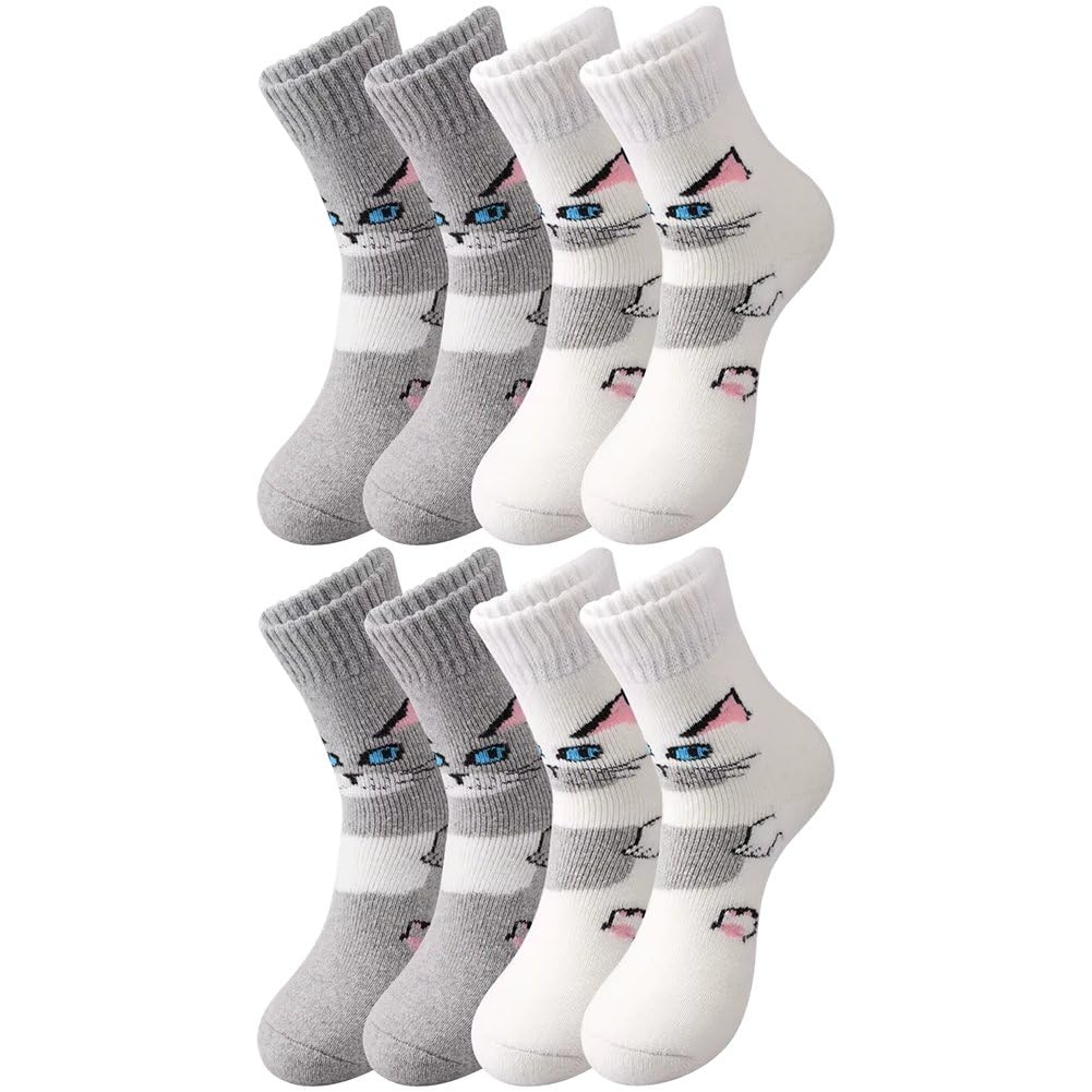 Calcetines cálidos de felpa tipo tubo: pack de invierno para mujer y niña