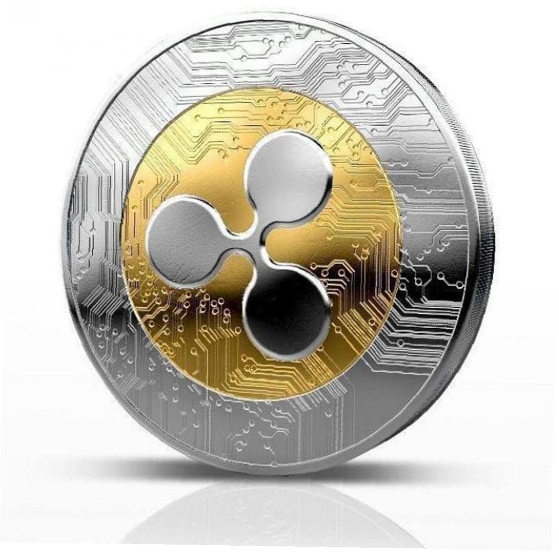 Ripple Commemorative Coin Copper Silver Art Art Gift Fishys Gift for Collector