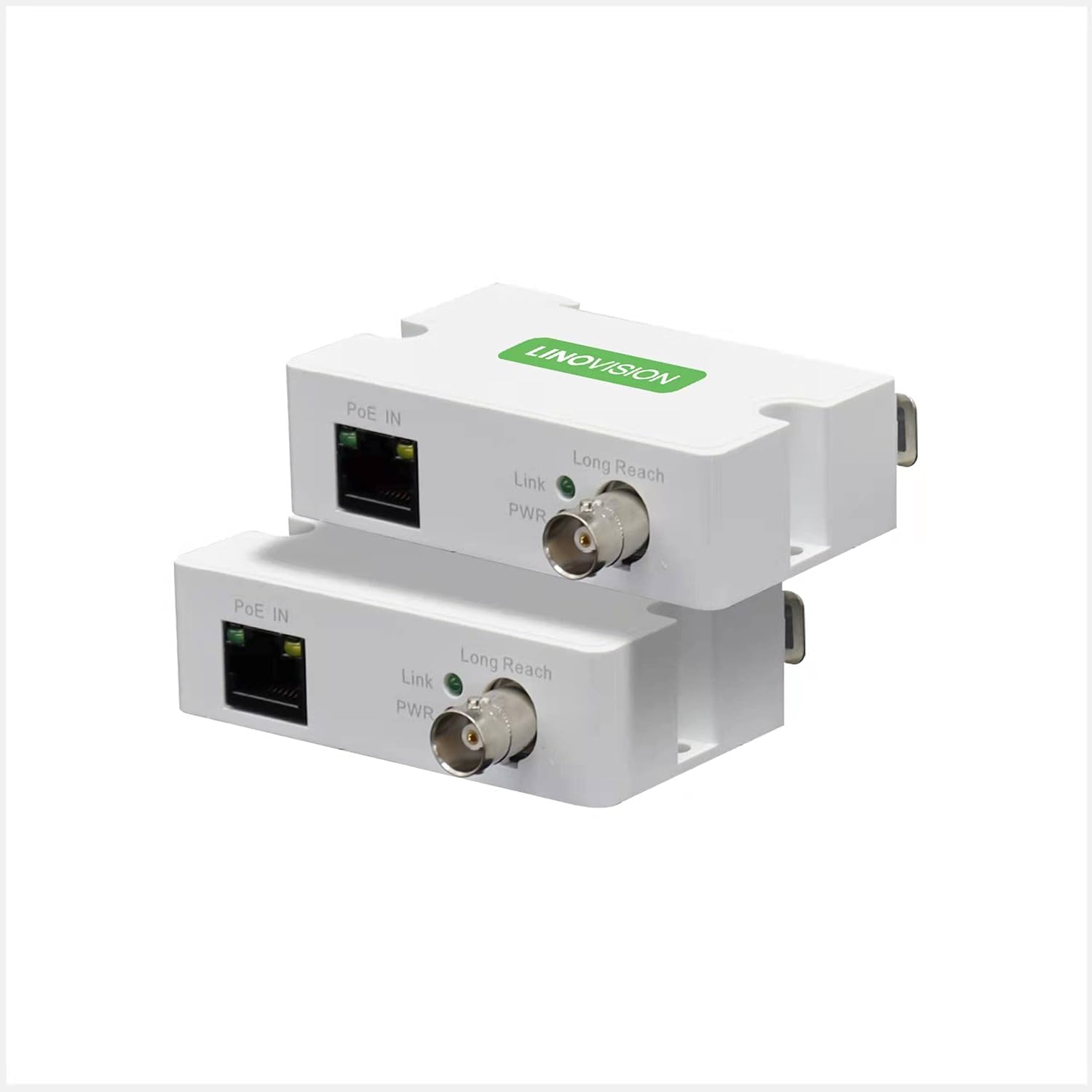 【Upgraded】LINOVISION POE Over Coax EOC Converter IP Over Coax Max 3000ft Power and Data Transmission Over Regular RG59 Coaxial Cable for Upgrading Analog Surveillance System to IP Surveillance System 【Upgraded】LINOVISION POE Over Coax EOC Converter IP Over Coax Max 3000ft Power and Data Transmission Over Regular RG59 Coaxial Cable for Upgrading Analog Surveillance System to IP Surveillance System