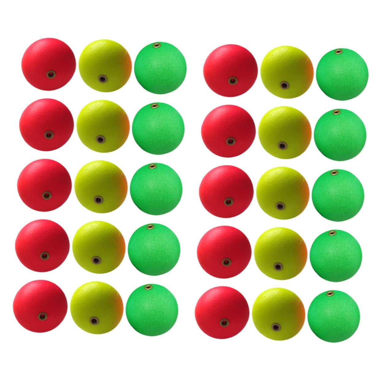 CORHAD Fishing Tackle 30pcs Fishing Foam Floating Balls Bright Visible Ideal for Teaching Boys and Girls Safe Materials