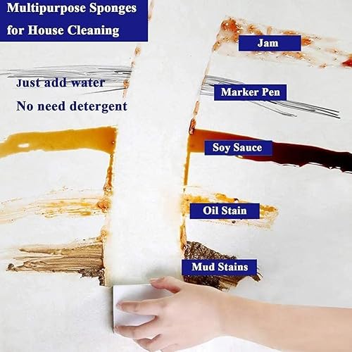Miniatura 8 de AYFFDIYI 20pcs Esponja Borrador Plumero Toallitas Limpio Accesorio Microfibra Limpieza Plato Esponja Melamina Venta al por mayor