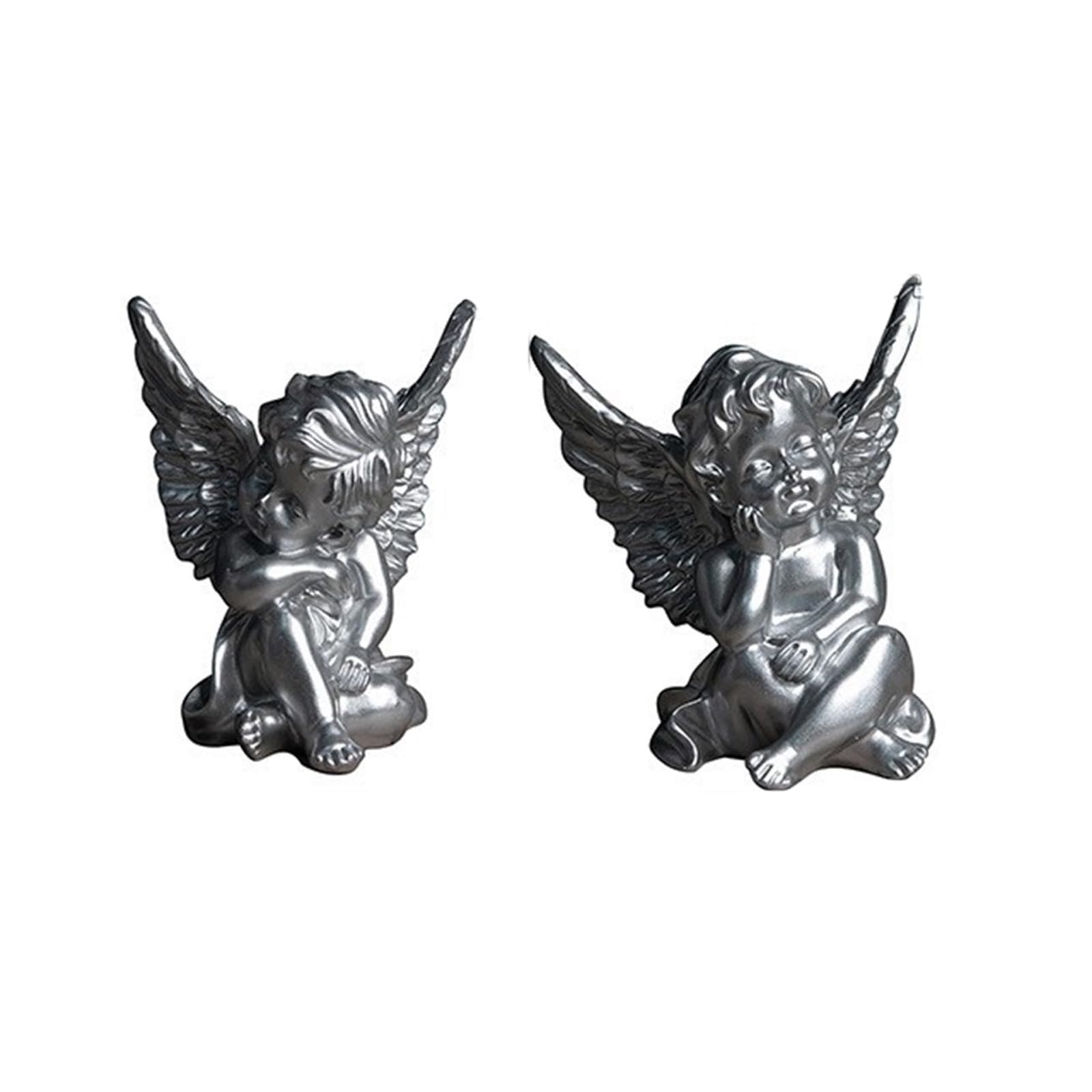 Statues d'Ailes en Résine : Décoration Élégante pour Salon et Bureau