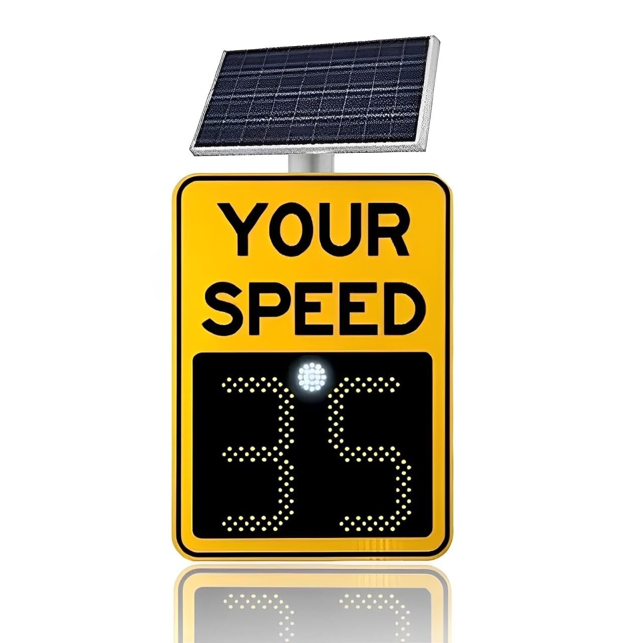 Detector de Velocidad por Radar, Advertencia de Seguridad Vial, Tablero de límite de Velocidad, señal de Velocidad de Radar Solar Digital LED
