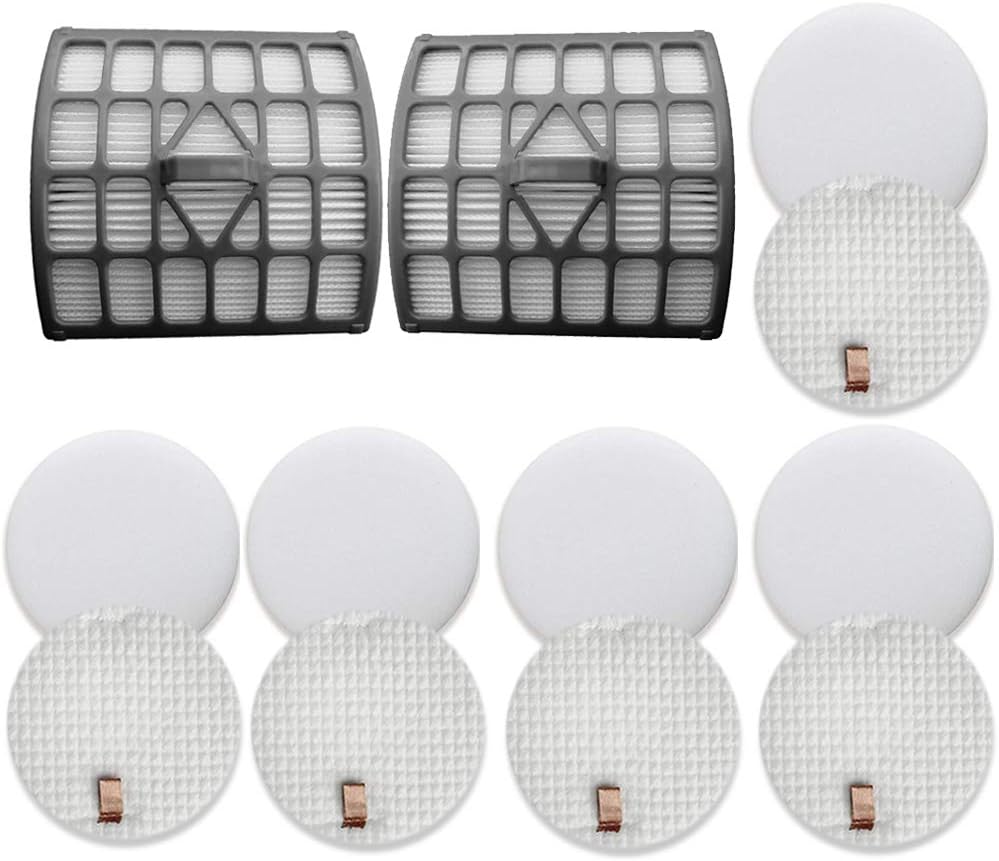ITidyHome Vacuum Filter 2 Hepa Filter & 5 Foam Felt Filters Kit ,Compatible with Shark Rotator Slim-Lite Lift-Away NV340 NV341 NV341Q Foam & Felt Filter , Replacement Part 1229FC340 XHF340