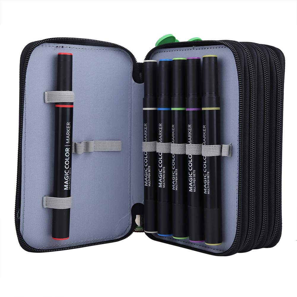 Duokon Trousse à Crayons 72 Fentes Grande Capacité étui Pour Stylo Aquarelle étui à Crayons Sac