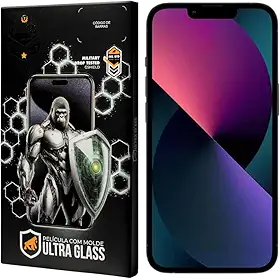 Gshield Película de Vidro Temperado Ionizado Anti-Reflexo Anti Impacto 100% de sensibilidade Tela Toda, Ultra Glass para (iPhone 13/13 Pro/14)