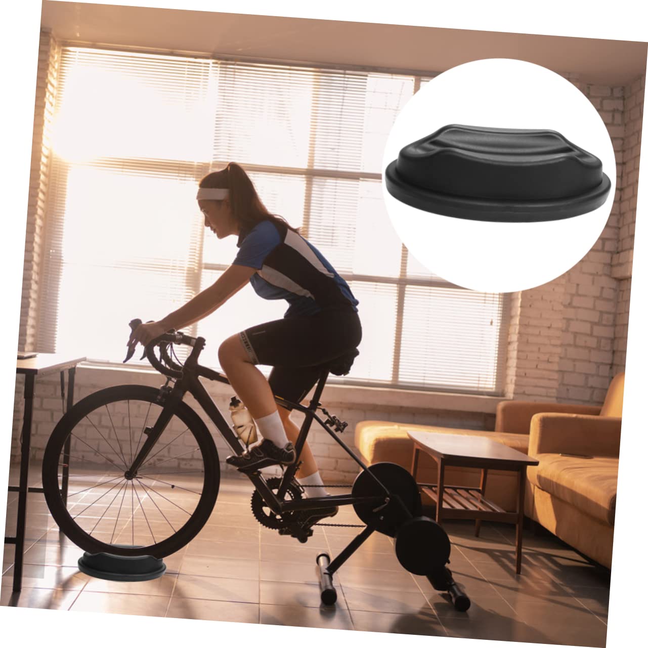TOYANDONA Accesorio De La Rueda Delantera Frente Tubo De Subida Montar Rueda Delantera Soporte De Rueda De Bicicleta Soporte para Bicicletas Negro El Plastico