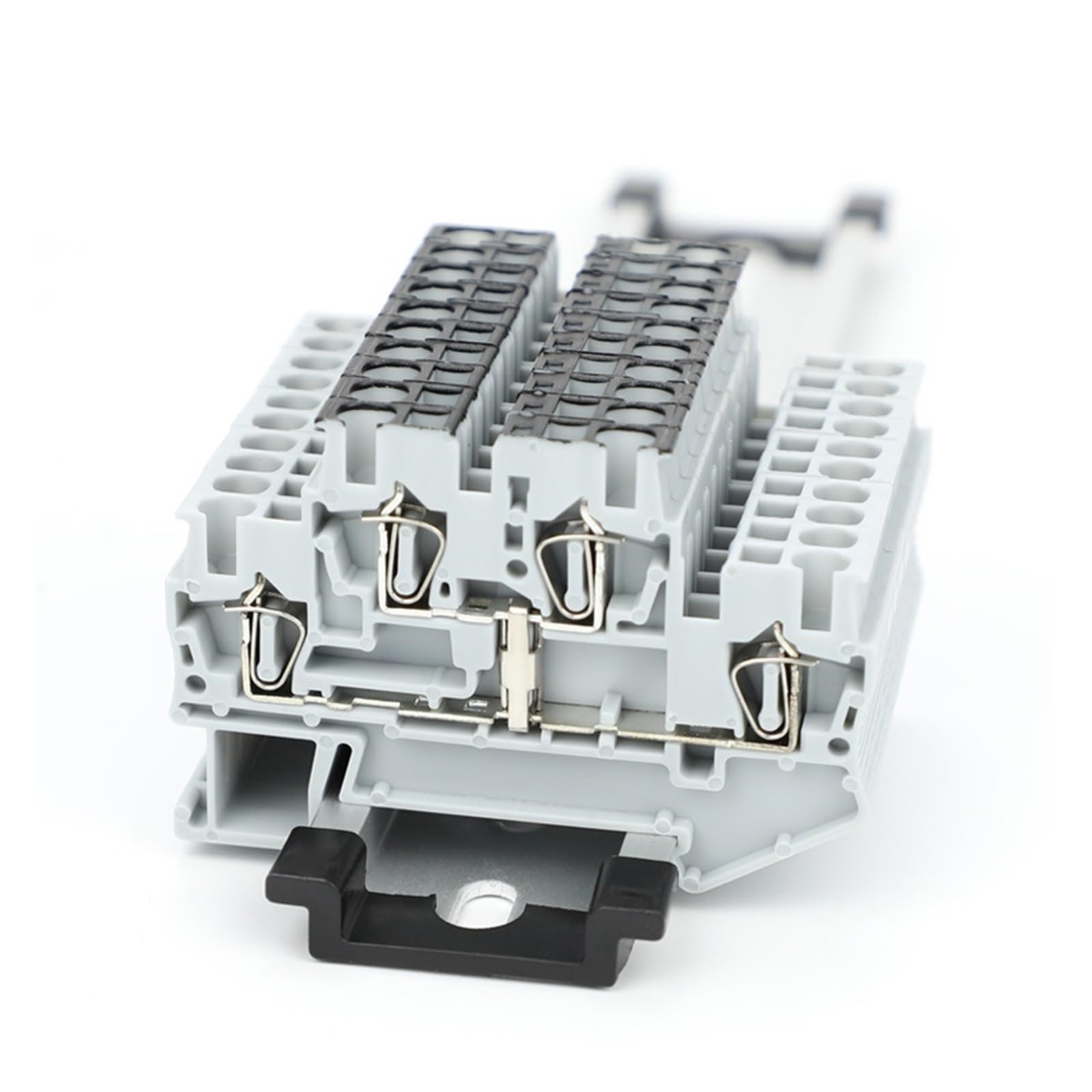 STTB 2.5-PV Morsettiera a doppio livello Collegamento equipotenziale Connettore a molla for guida DIN da 2,5 mm² STTB2.5-PV elettrico(STTB2.5-PV Grey)