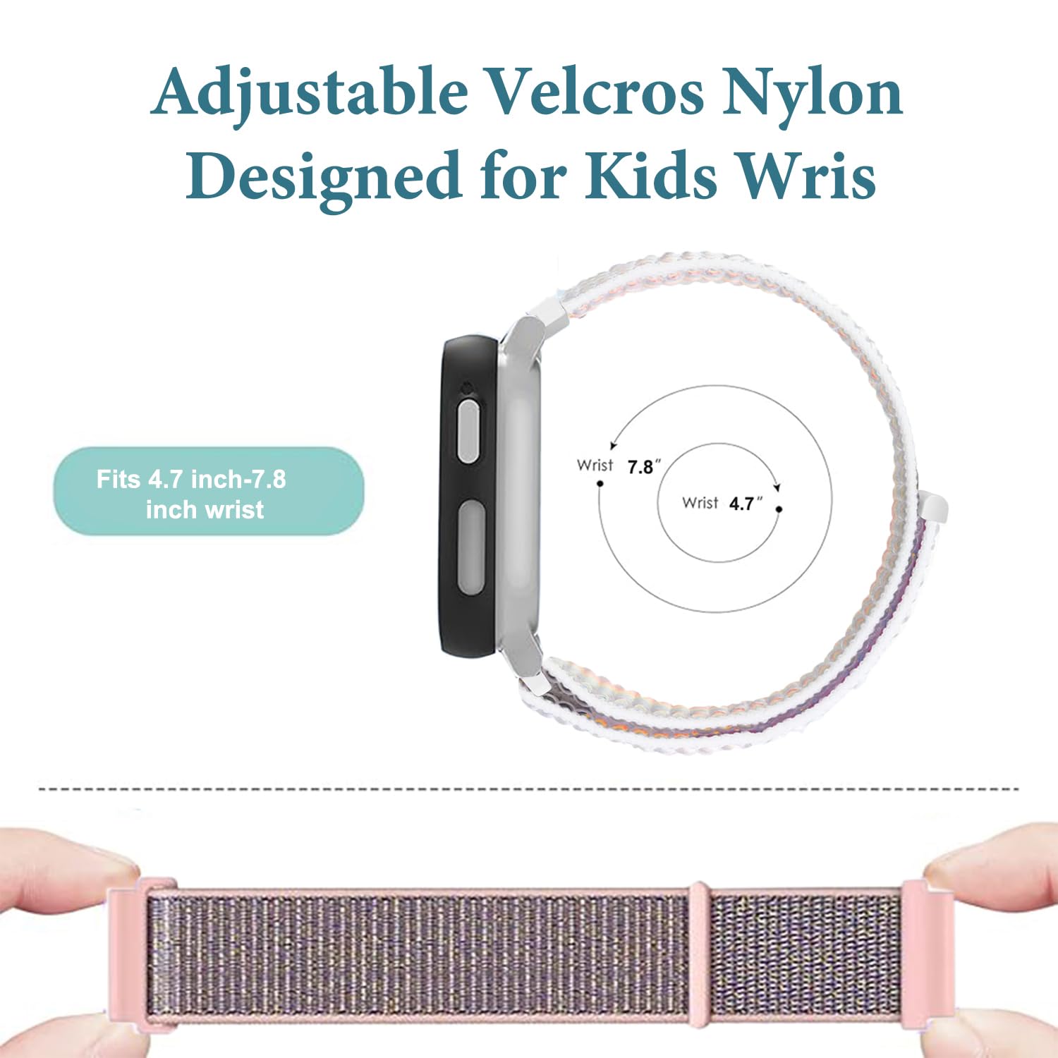 VELULYX Kids Nylon Band for Xplora X6, XPLORA Kids Smartwatch Girls Boys Replacement Straps for Xplora X6 Play - Image 4