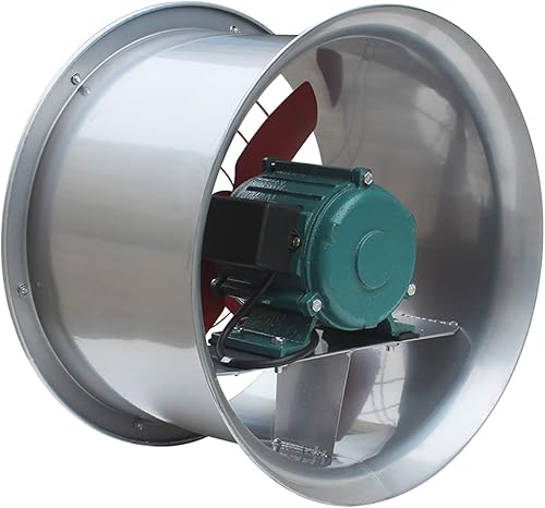 INTSUPERMAI Extractor axial industrial de 220V 24Inch 550W, ventilador de escape a prueba de explosiones, montado en la pared, red protectora