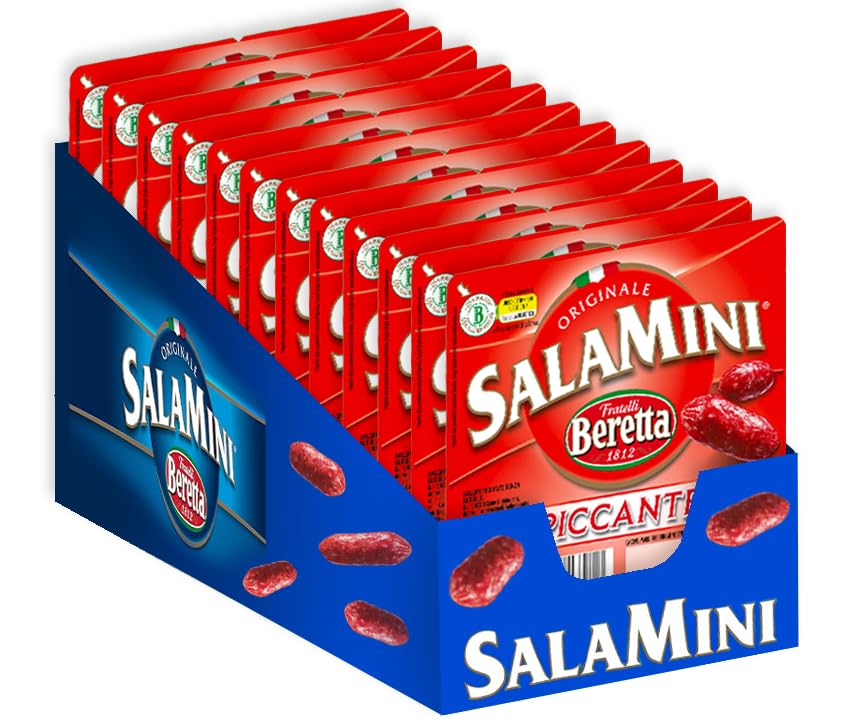 Beretta Salamini PICCANTI in Monoporzioni, Salame Piccante Showbox 12x85g