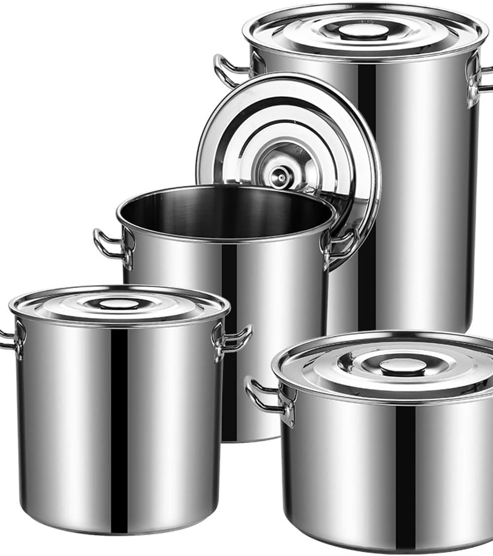 Amazon｜Winor 寸胴鍋、 業務用寸胴鍋、 ステンレス製 IH寸胴鍋