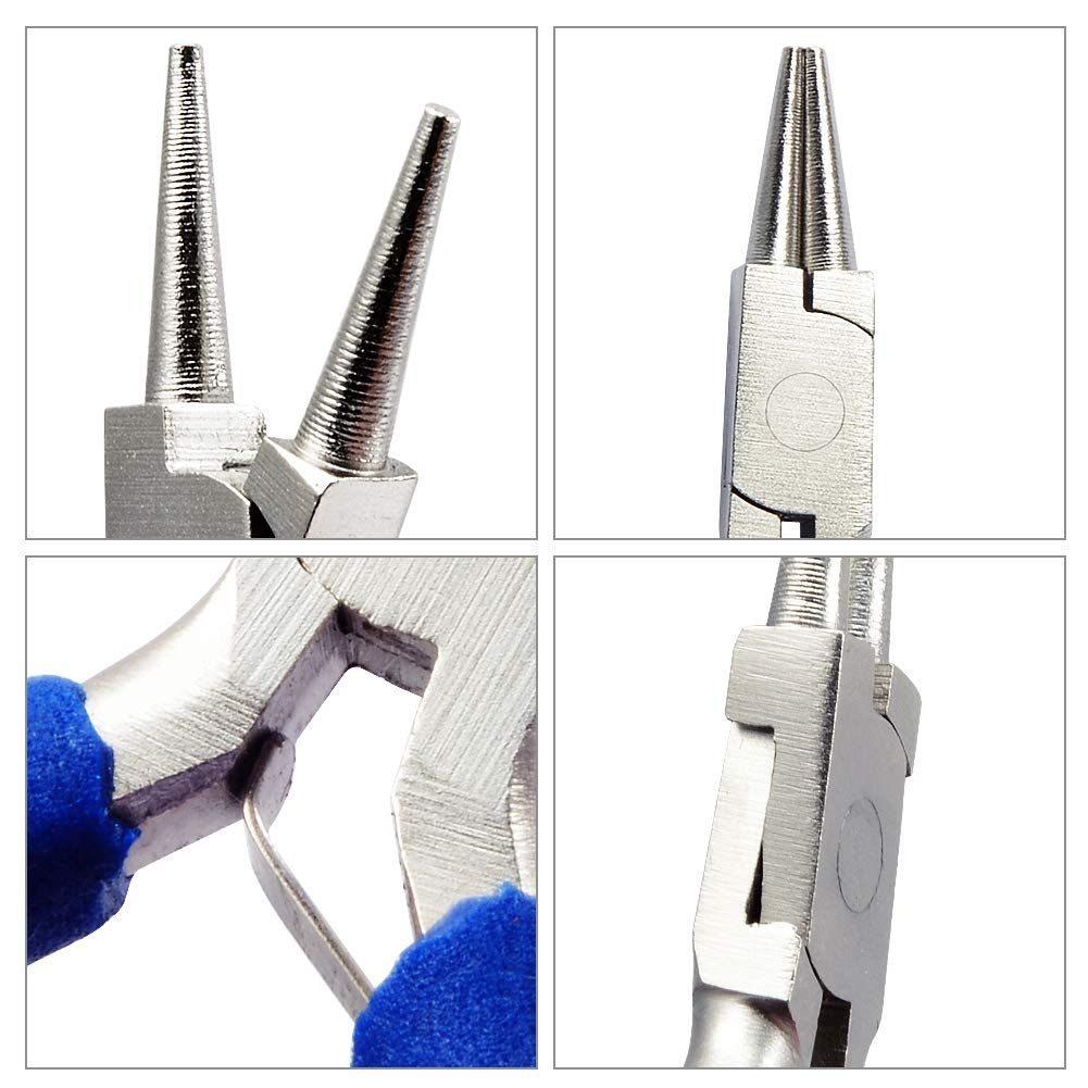 SPEEDWOX 3 Inches Ketting Neus Tang Voor Sieraden Maken - Mini Precisie Lange Neus Pocket Platte Kaken Kleine Handgereedschap - Professionele Fijne