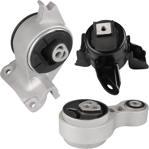 JDMON 3 piezas de repuesto para motor y transmisión para Ford Fusion Mercury Milan 2.5L Auto Trans 2010 2011 2012 compatible con A4431 A5556 A5740