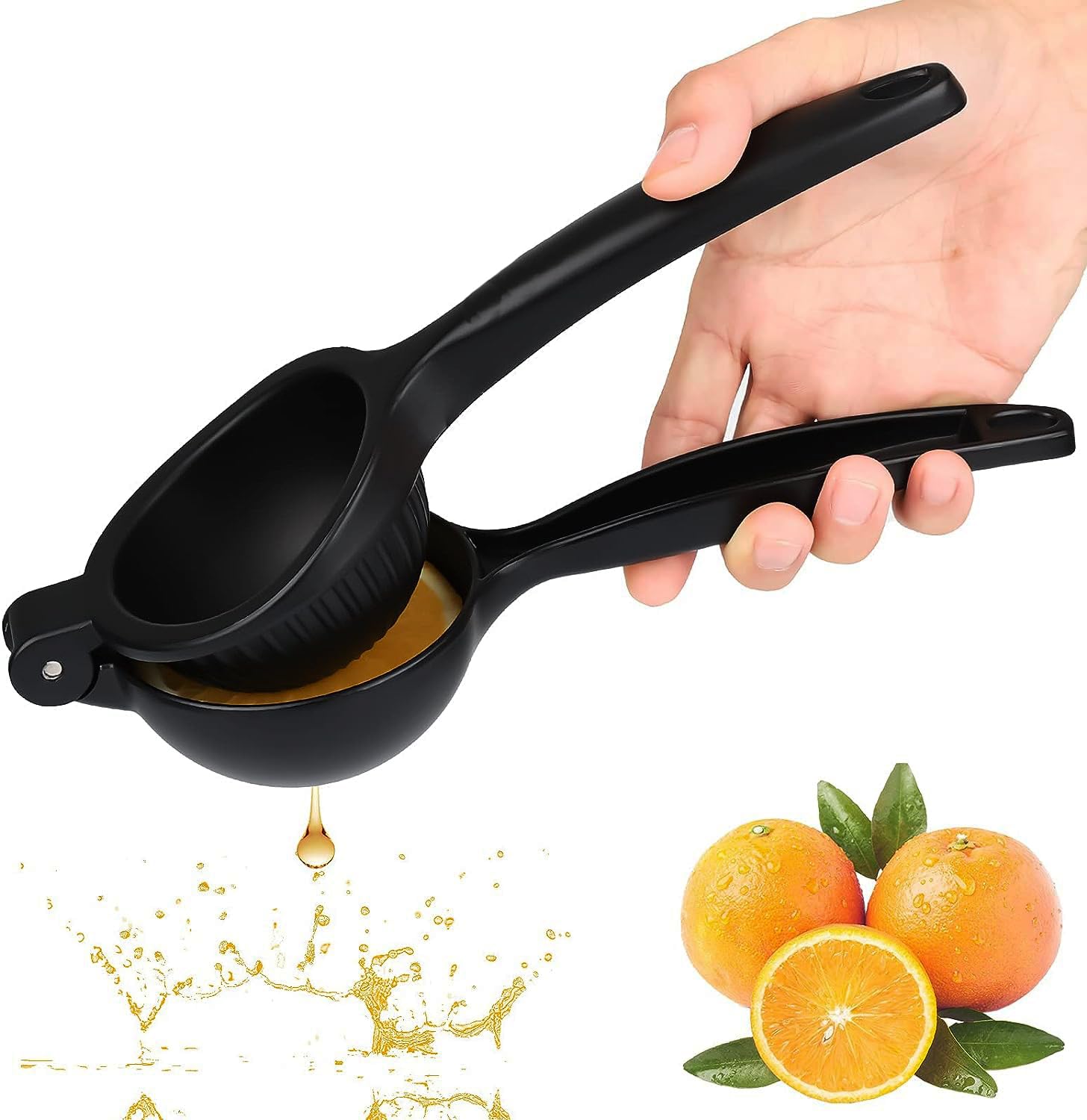 Deconox Döküm Limon Sıkacağı Limon Presi Büyük Boy 24 cm, Siyah Metal Limon Sıkacağı, Döküm Narenciye Sıkacağı (DÖKÜM LİMON SIKICI)