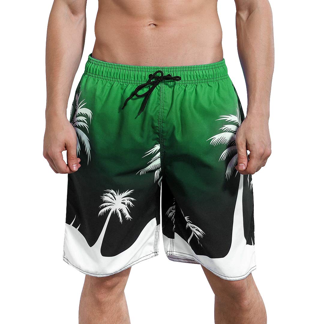 Bañador para hombre Milankerr verde elástico talla L de 97 cm a 102 cm 8