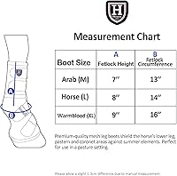 Vista 4 de Harrison Howard Botas para moscas de caballo, ajuste contorneado, protectores de piernas, botas de malla densa con ventilación cómoda y protección