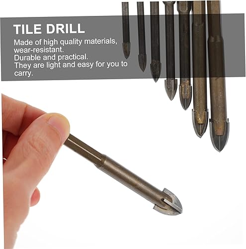 Miniatura 7 de DOITOOL Conjuntos de brocas Suministros de perforación de metal Taladros triangulares para ladrillo de baldosas Hormigón Vidrio Cerámica Madera