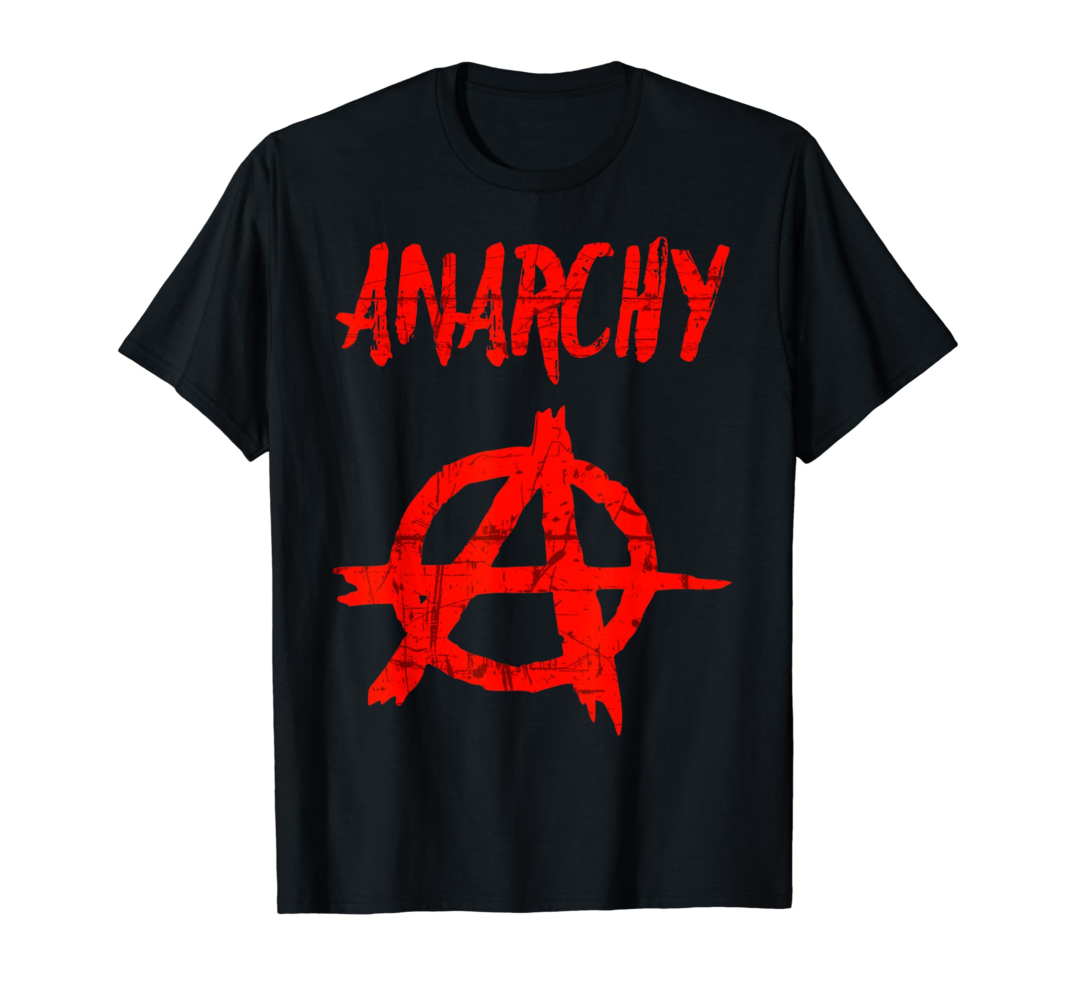 Amazon | アナーキー アナーキスト シンボル レッド Tシャツ | Tシャツ 