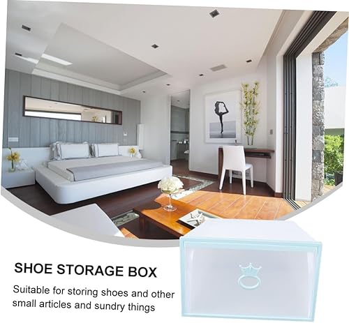 Miniatura 6 de Caja de plástico para almacenamiento de zapatos, organizador de zapatos, cajón transparente apilable para zapatos, estante organizador de zapatos,