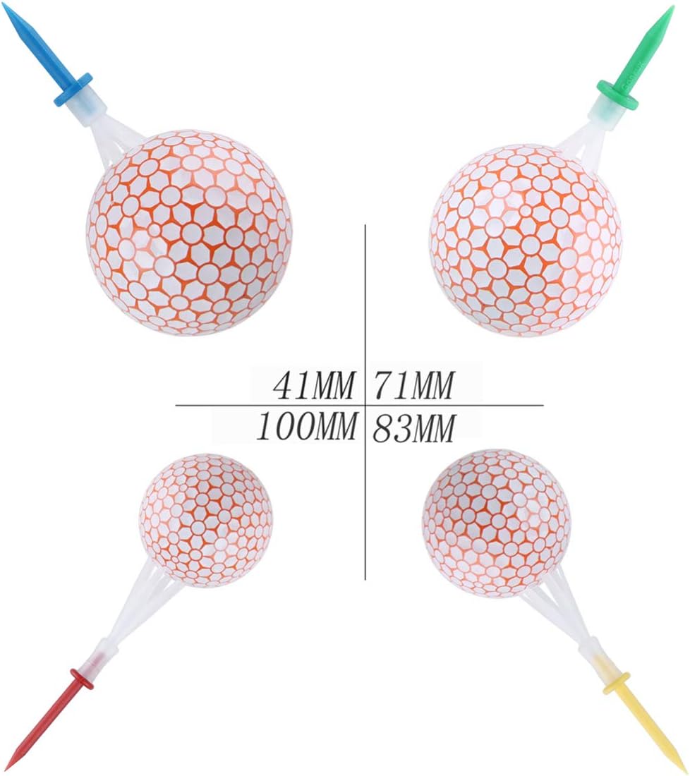 ABOOFAN Golf Tees 16-Pack Plastic Replacement Tees for Consistent Tee Depth Long Straight Drives Outdoor Golf Accessories 3.22In