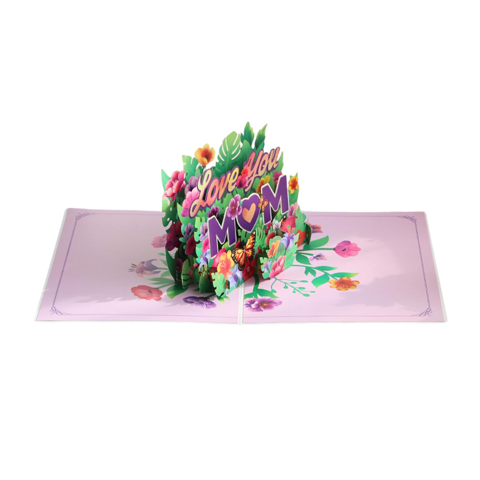 Buxuaaaa Unique 3D Mother ' s Day Greeting Card Colorful 3D Letter Popup Celebration Card Elegant Mother ' s Day Greeting