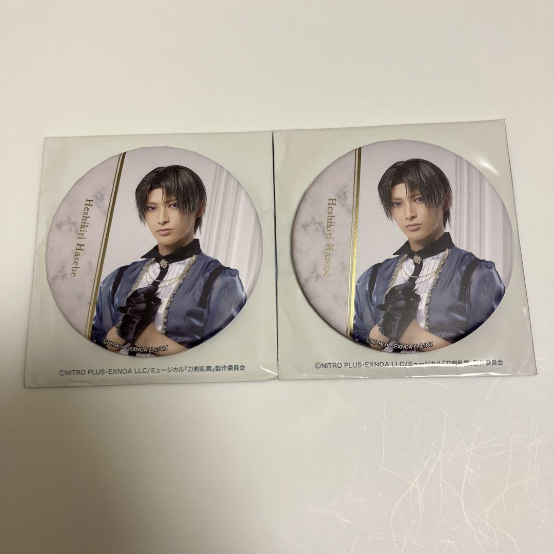 ミュージカル刀剣乱舞 刀ミュ へし切長谷部 缶バッジ 花影ゆれる砥水