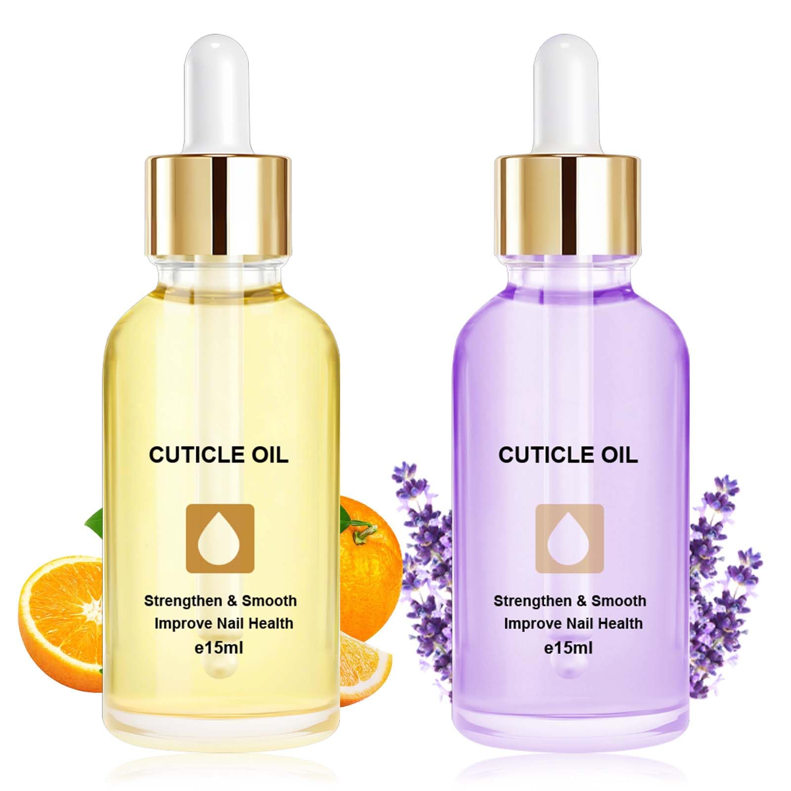 LOPHE Hydrating Cuticle Oil, 2pcs Cuticle Oil for Nails Nail and Cuticles Oils Contain Vitamin B, Moisturizes Cuticles