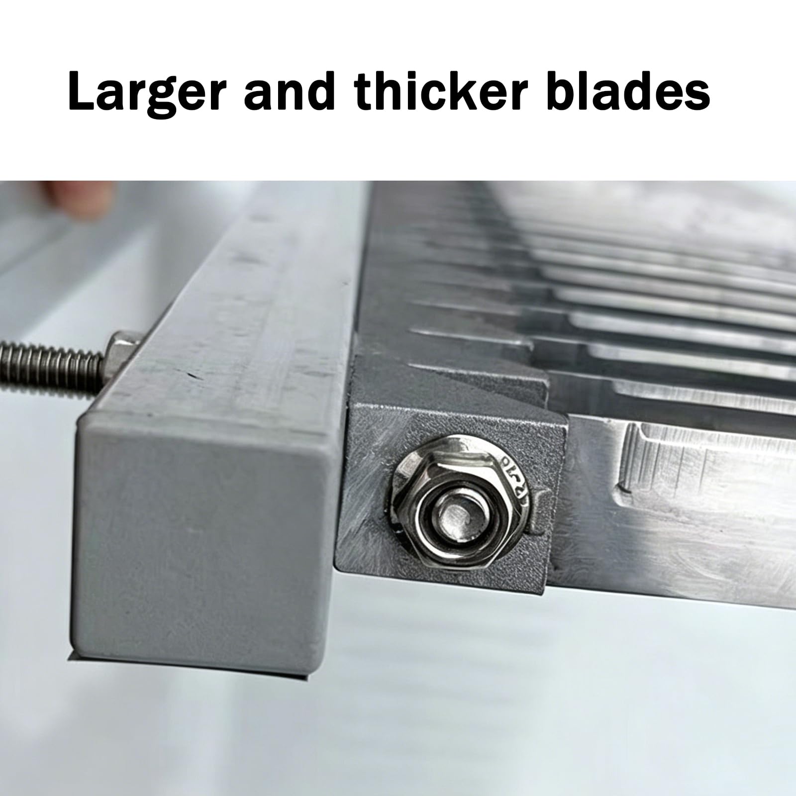 Lebensmittelblockschneider Aus Edelstahl, Eierschneider, Verstellbarer Klingenabstand, Abnehmbar, Leicht Zu Reinigen, Mit Lineal, 2,1–4,2 cm Klingenabstand, Für Tofu