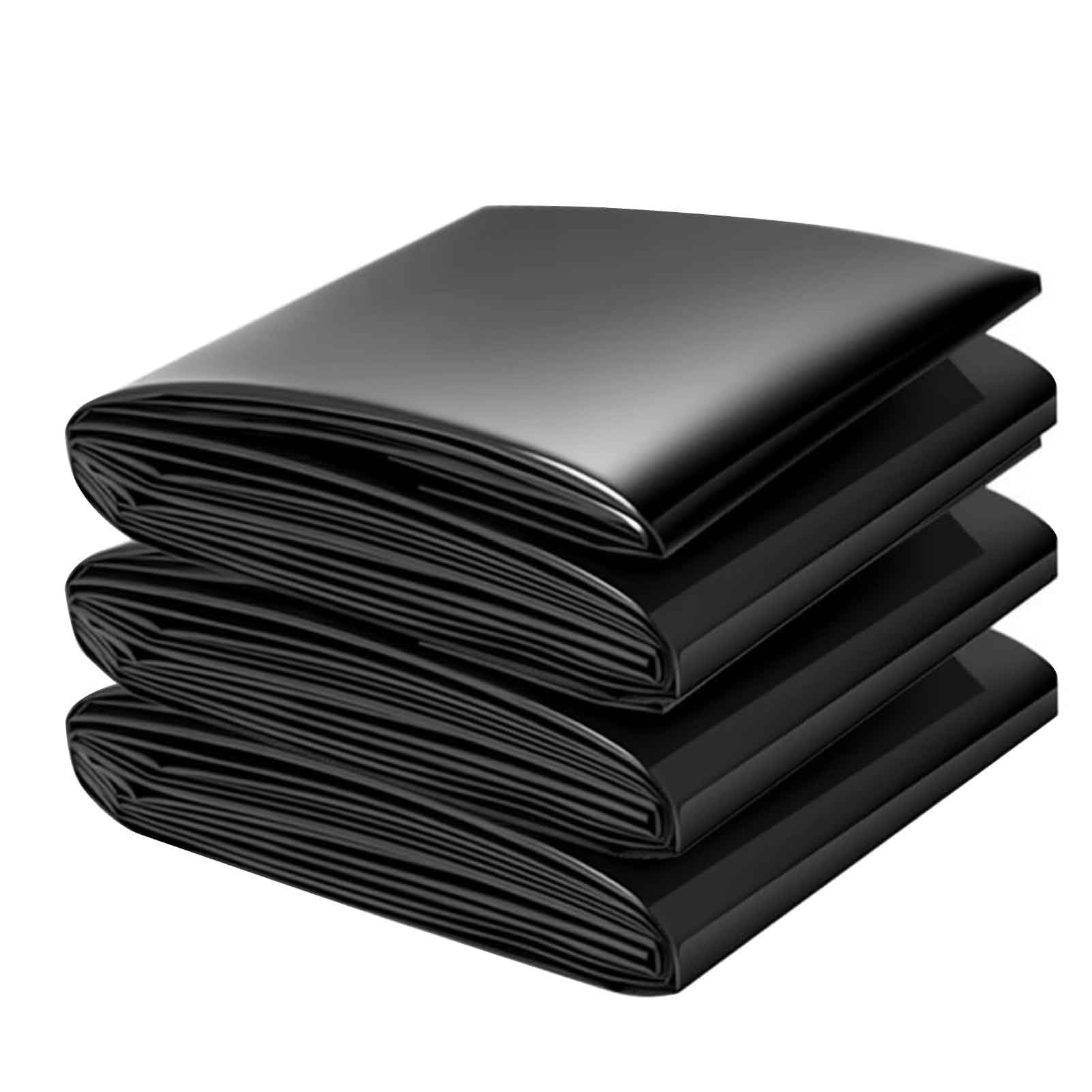 DMCHENGMA Pond Liner 9.8x32.8ft/13.1x16.4ft/16.4x19.7ft/19.7x23ft 5 Mil Koi Pond HDPE Liner, Black Heavy Duty Reinforced Polyethylene Plastic Sheeting(4x10m(13.1x32.8ft))