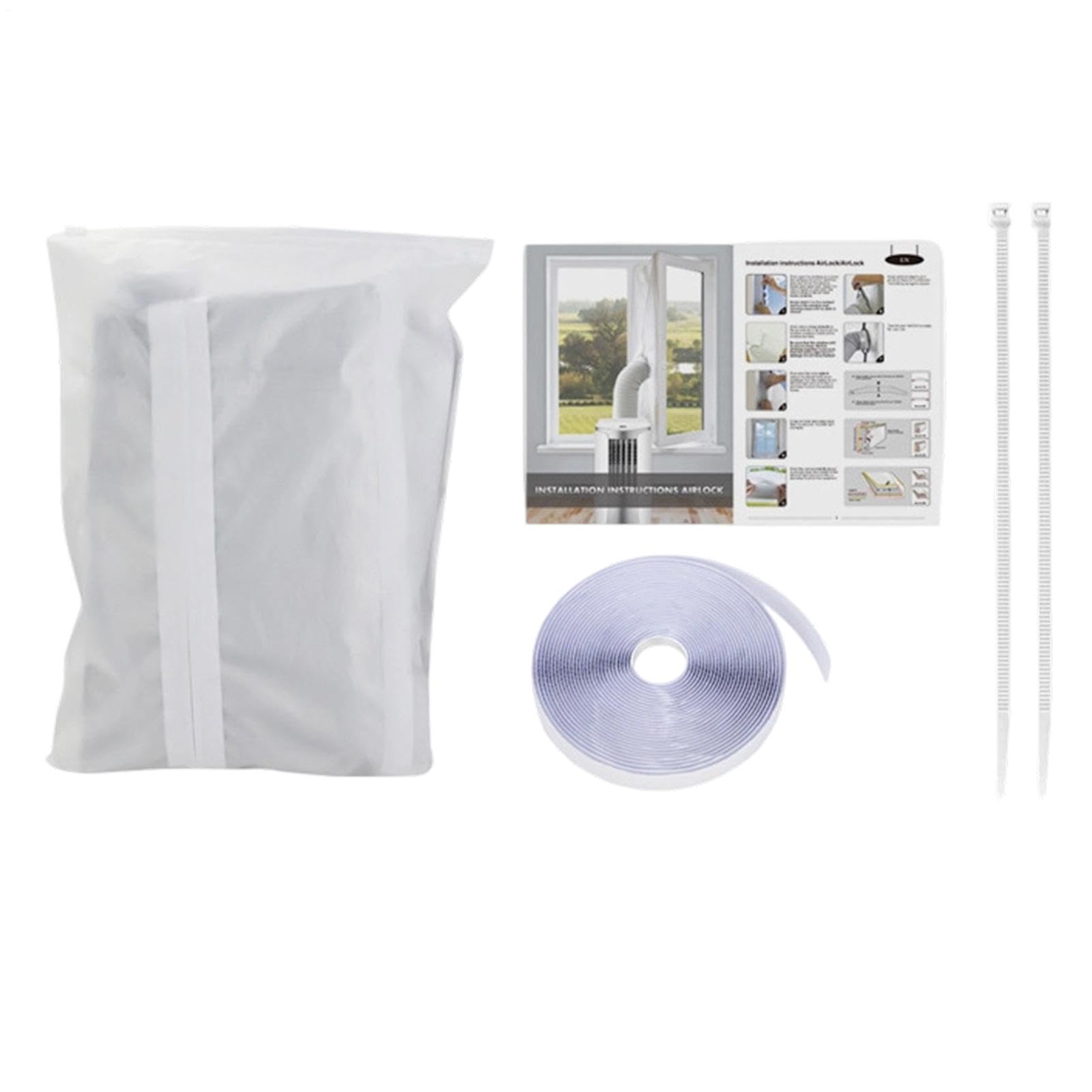 Kit d'étanchéité pour fenêtre climatisation anti reflux d'air chaud